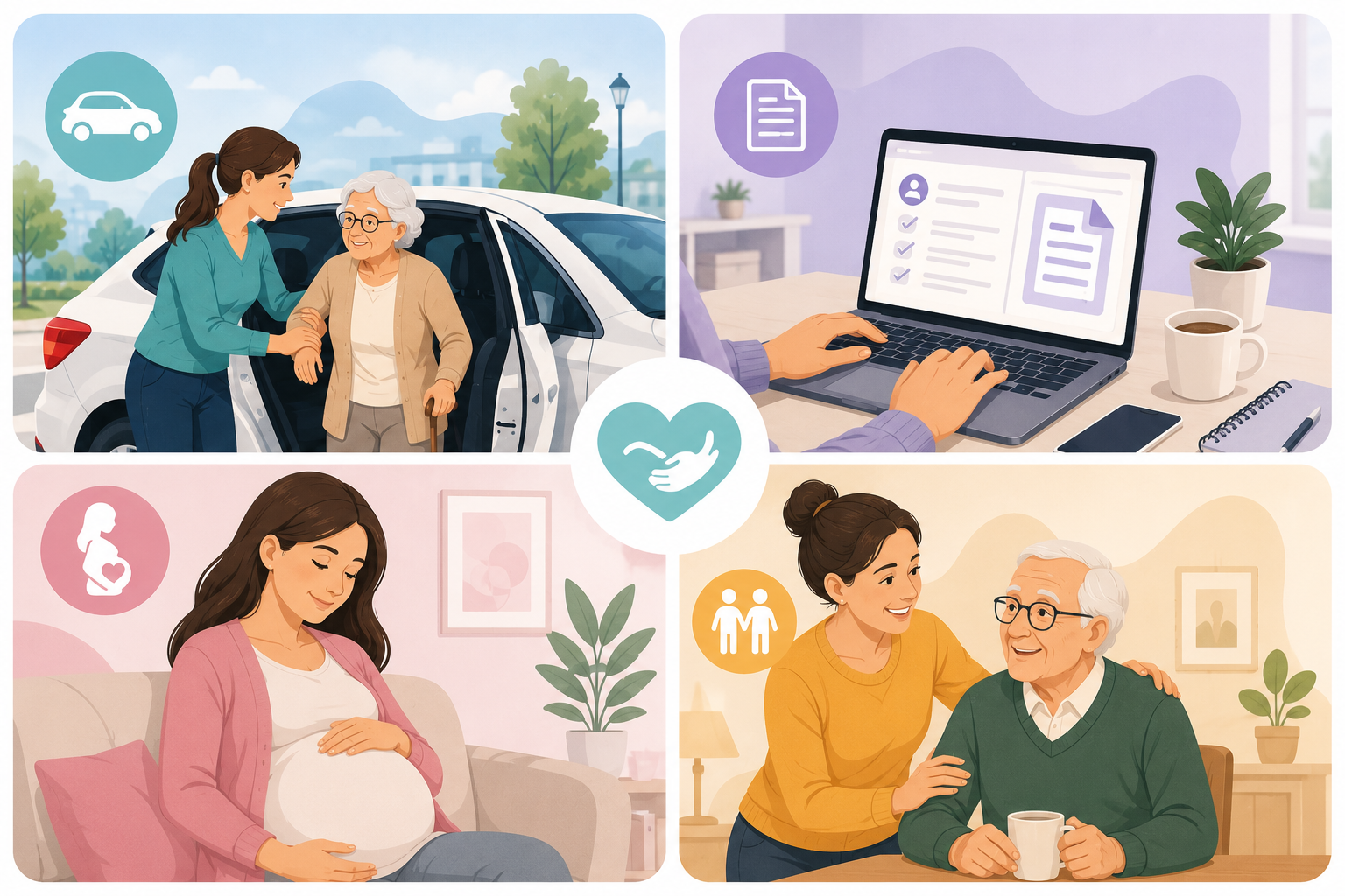 Servizi Al tuo fianco: accompagnamenti, pratiche, supporto quotidiano e assistenza